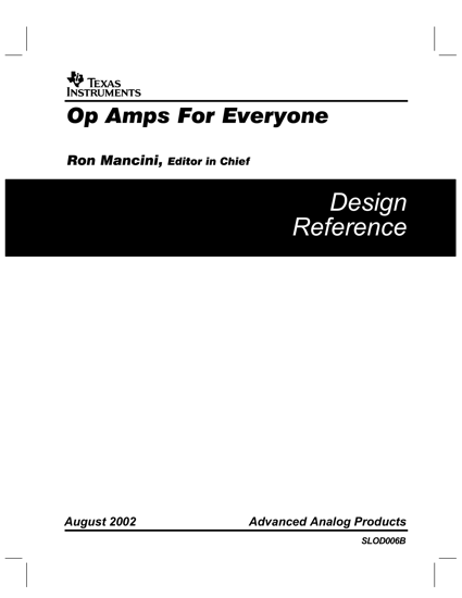 Op Amps for Everyone