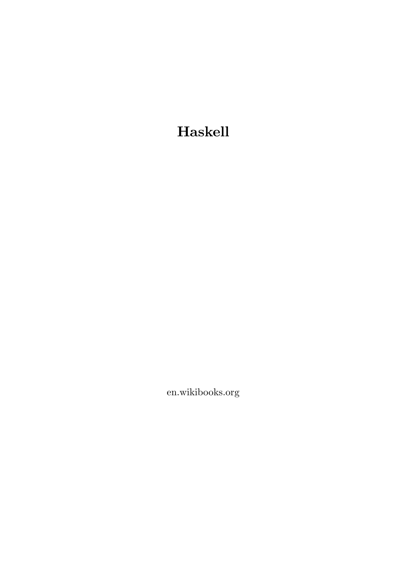 Haskell (wikibooks)