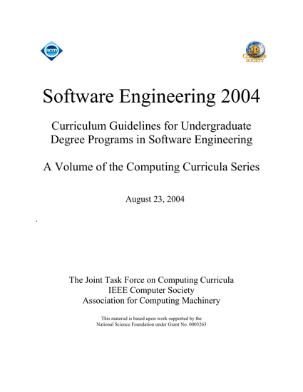 Software Engineering 2004