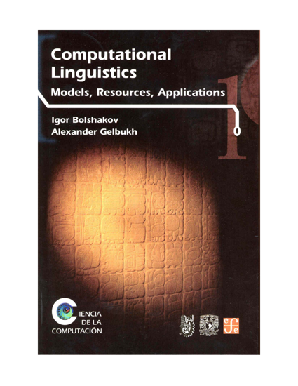 Computational Linguistics - Models, Resources, Applications
