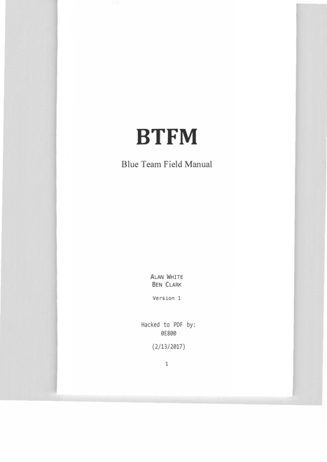 Blue Team Field Manual
