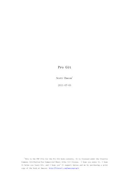 Pro Git (2011)