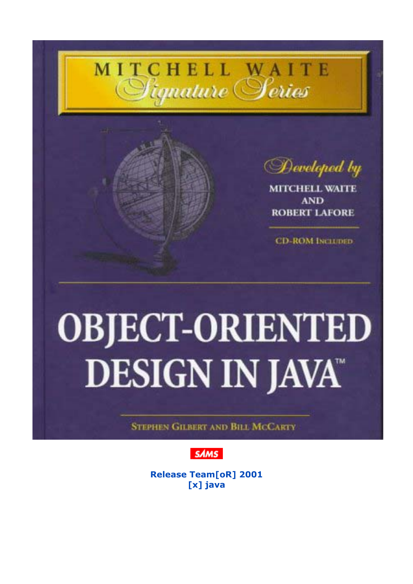 Object-Oriented Design in Java