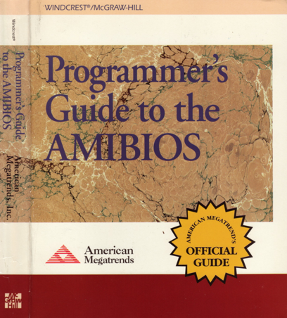 Programmer's Guide to the AMIBIOS